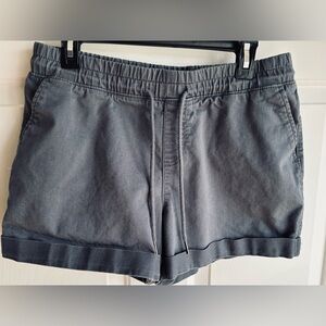 Time and Tru Size Medium 8/10 Grey Women's Drawstring Turned Hem Shorts
